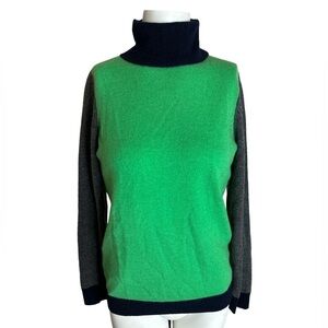 Talbots | Talbots Cashmere Turtleneck Sweater Colorblock